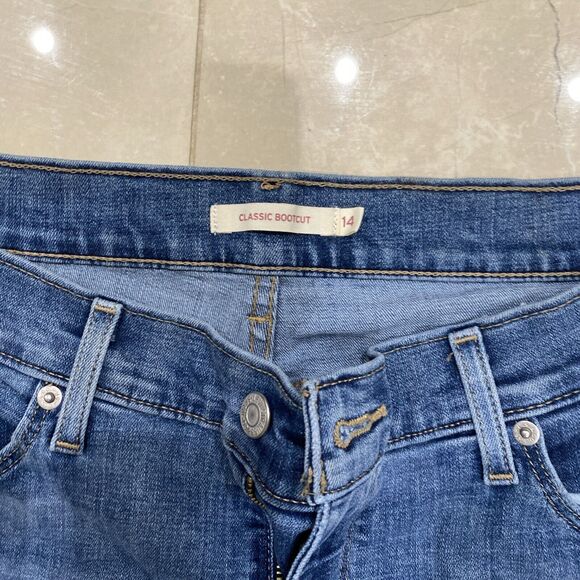 Levis San Francisco Demi Curve Classic Bootcut Jeans Womens Size 14 32x32 - Picture 2 of 4